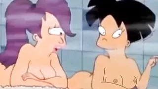 Futurama - Amy Wong Flashing Her Tits in the Sauna