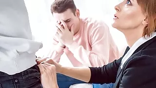 TUTOR4K. Man wanted buddy to watch him fuck stepmother