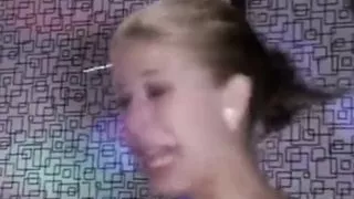 Slut instantly regrets huge facial from stripper