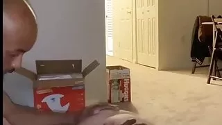 Thug pounding phat ass wife in the living room