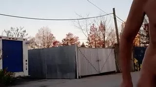 Me naked on the street