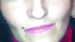 Mature in fur coat give handjob