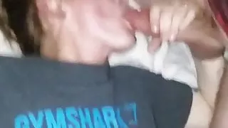 Cuckold wife sucking stranger cock gets fucked by hubby