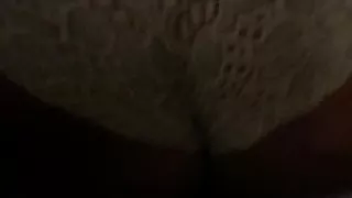 Jamaican Phatty Getting ass rubbed and spanked in Green lace