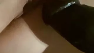 Wife loves black dildo