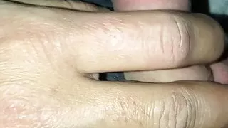 Wife jerking cock