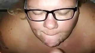 Sexy BBW Sucking cock