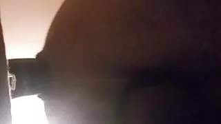 Big dildo stretching my big ass hole