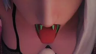 Ashe & Mercy - Halloween Futa Deepthroat