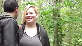 Outdoors fuck with ugly MILF