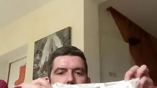 Nylon panties cum and taste