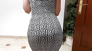 Try On And Take Off - Sexy Tight Black Dresses