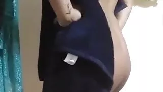 Indian girl bath towel