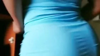 Minifalda celeste hot preciosa