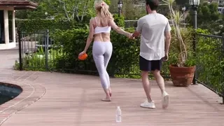 Yoga MILF Fucks The Neighbor When His Ball Lands In Her Yard