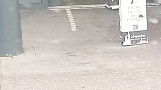 Palestinian girl has sex in the car with Pakistan boy