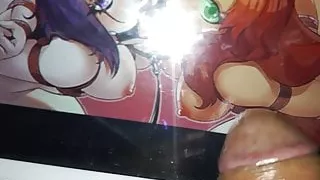 Sexy Long tongue Sop hentai cum tribute