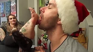 Mrs. Clause Has Her INCREDIBLE Nylon Soles Licked HD PREVIEW