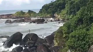 Eating my Husbands Ass Public Beach Sex Rim Old Young