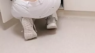 Knack Arsch von Arzthelferin