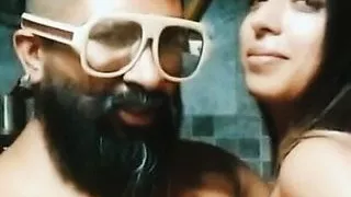 Desi southern couple, slowmo nude dance
