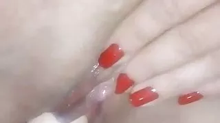 Riding her toy feels good