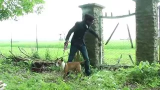 Mature French step mom goes black