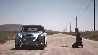 Beautiful femdom in desert