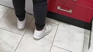 Horny step mom fucked by Hungarian husband in the kitchen