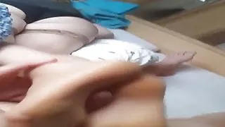 Amateur Wife nylon footjob