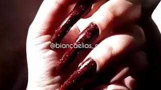 Porn sexy long nails 4