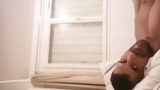 Sucking and fucking his wife in a live show