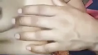 Husband Sqeezing Boobs Of Wife