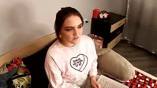 Nice girl wants to be a strapon mistress and fucks a guy