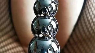 Mrs Kitty is being treated to her favorite plug