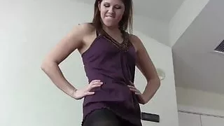 I put on a very special pair of nylons JOI