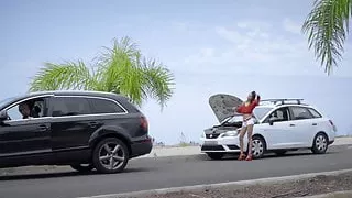 Auto scam gets gold digger Scarlett Domingo laid - trailer