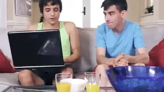 Kinky ebony MILF fucked by two guys