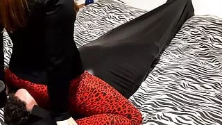 Wrapped intense ass smother!