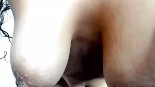 Girl with big natural boobs.