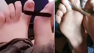 Faast and soft footjob