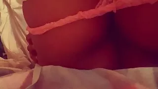 Ebony squirter having fun with me during quarantine