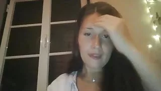 Cute busty webcam girl masturbating