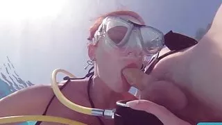 Underwater hardcore sex and blowjobs from Minnie Manga