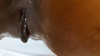 Creampied pussy after sloppy seconds