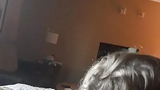 Angel sucking my cock