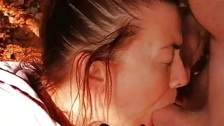 Greek Cuckold Slut Irina - Spitroasted By The Sea