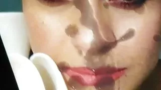 Kajol milf cum tribute covered in huge load of cummm