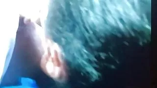 Parking lot blowjob swallowed his cum