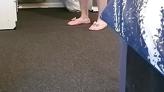 Stepson Jerking off to Stepmom and she Wakes Up for fuck